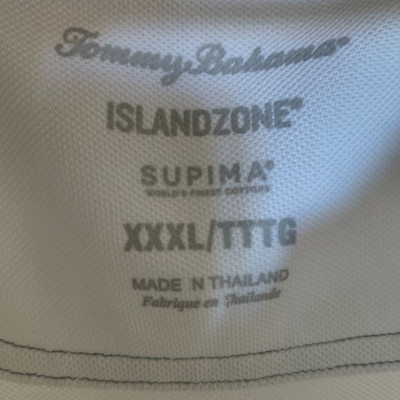 Tommy Bahama Island Zone White polo - Picture 2 of 2